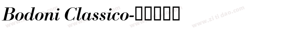 Bodoni Classico字体转换